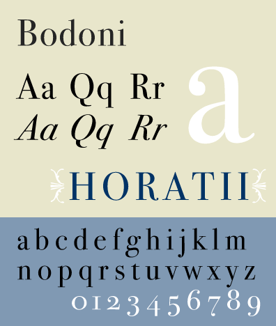 Bodoni example