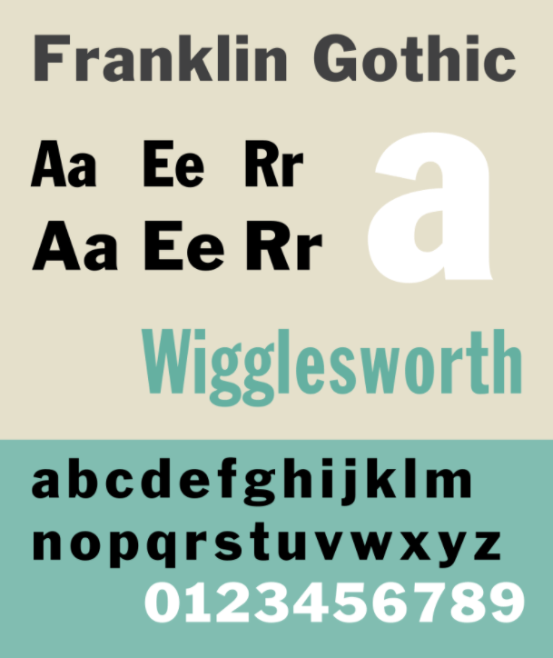 Franklin Gothic example