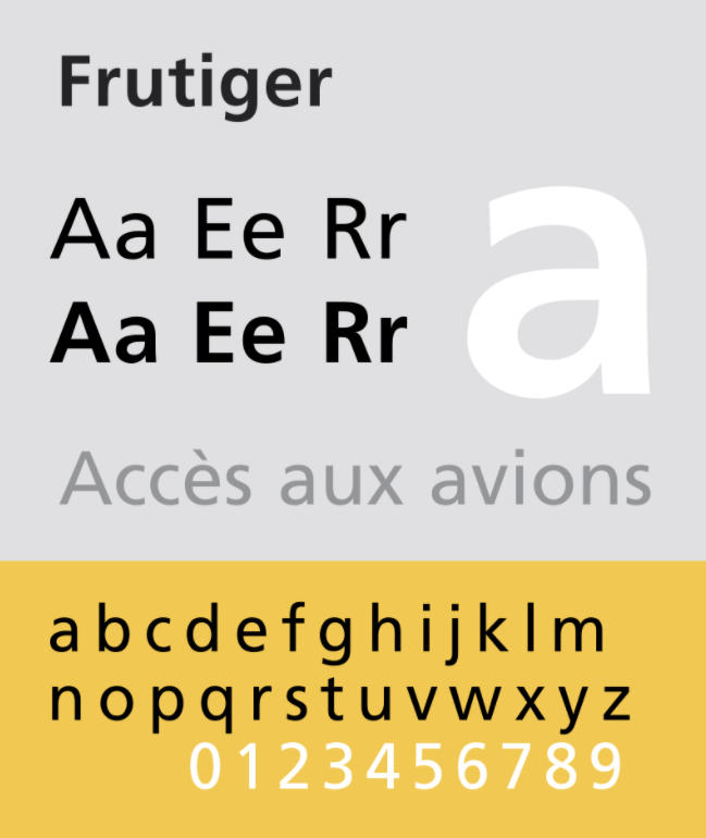 Frutiger example